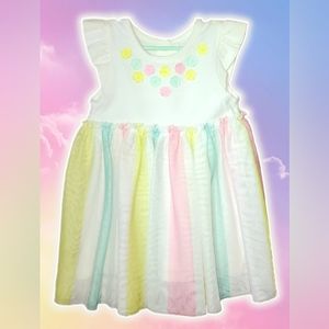 Little Girls Flower Dress Sz 24mos "Little Me" Springtime cuteness!!!